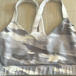 grey camo soulcycle sports bra
